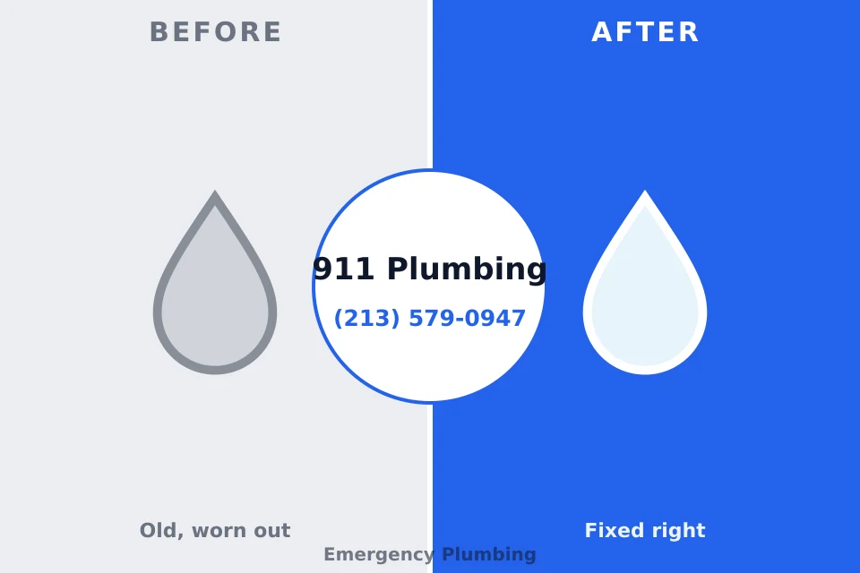 Before and after: plumbing repair Mullica Hill, NJ